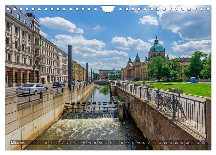 Produktbild: Ein Sommertag in Leipzig (Wandkalender 2026 DIN A4 quer), CALVENDO Monatskalender