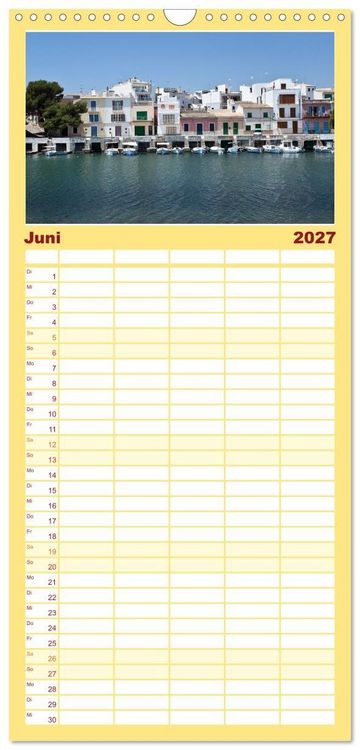 Produktbild: Familienplaner 2027 - Mallorca - Momente einer Reise mit 5 Spalten (Wandkalender, 21 x 45 cm) CALVENDO