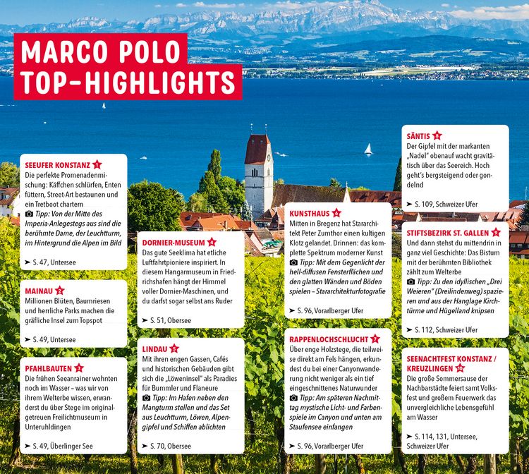 Produktbild: MARCO POLO Reisef&uuml;hrer Bodensee