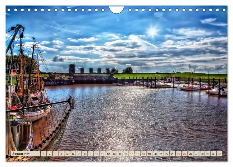 Produktbild: Friesland - Nordseebad Dangast (Wandkalender 2026 DIN A4 quer), CALVENDO Monatskalender