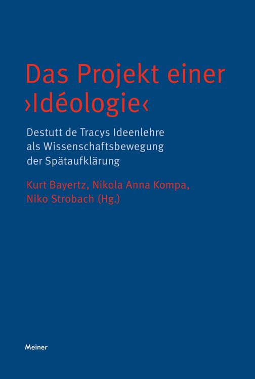 Produktbild: Das Projekt einer >Id&eacute;ologie<