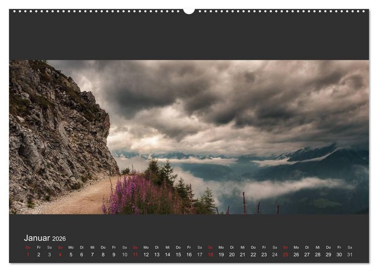 Produktbild: Alpenpanorama 2026 (Wandkalender 2026 DIN A2 quer), CALVENDO Monatskalender
