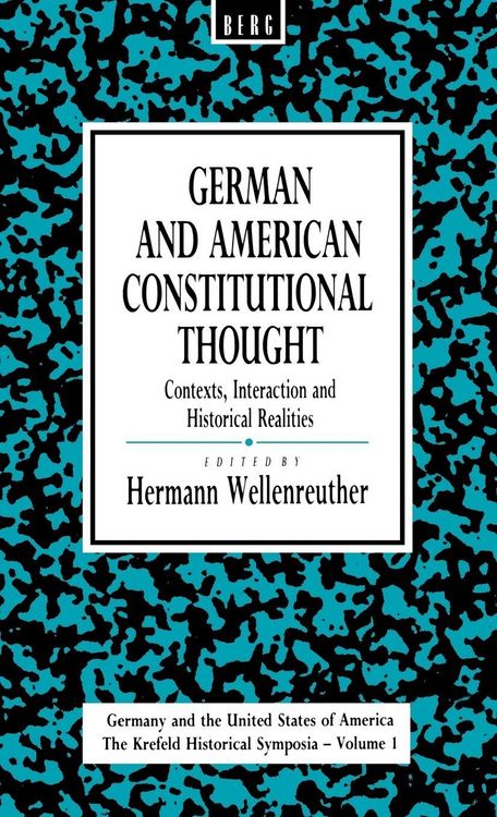 Produktbild: German and American Constitutional Thought