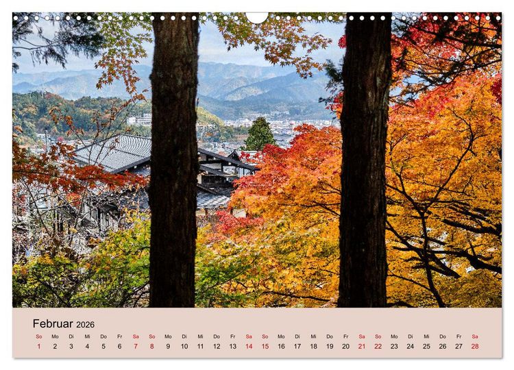 Produktbild: Japan im Herbst (Wandkalender 2026 DIN A3 quer), CALVENDO Monatskalender