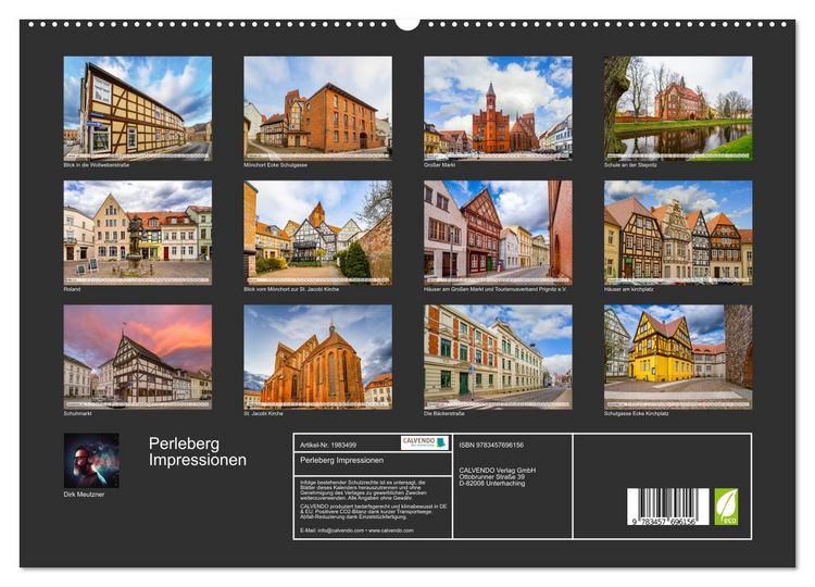 Produktbild: Perleberg Impressionen (hochwertiger Premium Wandkalender 2026 DIN A2 quer), Kunstdruck in Hochglanz