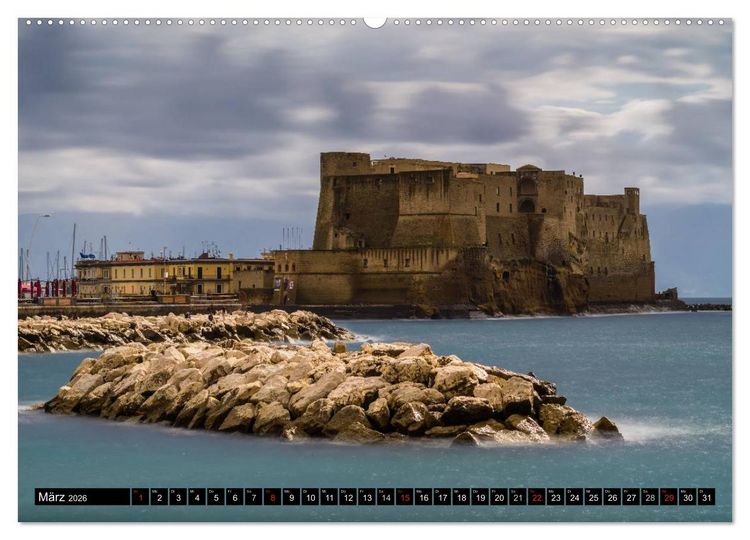 Produktbild: Neapel - Napoli (hochwertiger Premium Wandkalender 2026 DIN A2 quer), Kunstdruck in Hochglanz