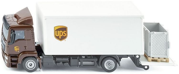 Produktbild: SIKU - MAN LKW mit Kofferaufbau und Ladebordwand