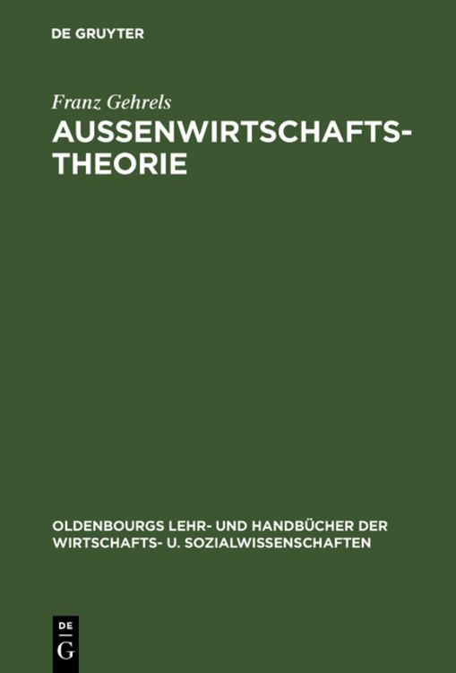 Produktbild: Außenwirtschaftstheorie