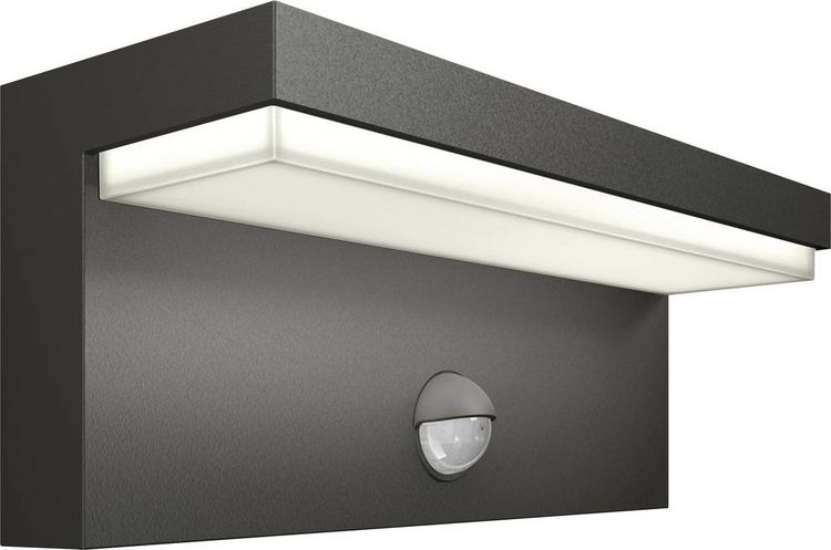Produktbild: Philips LED Bustan 8720169257399 LED-Au&szlig;enwandleuchte mit Bewegungsmelder LED 3.8 W Anthrazit