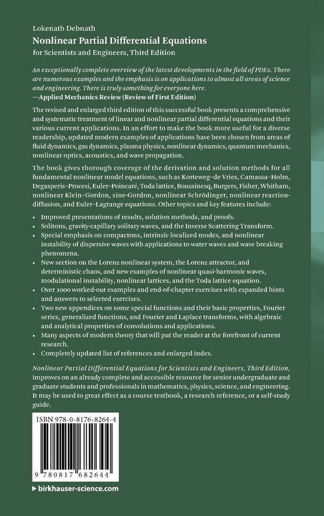 Produktbild: Nonlinear Partial Differential Equations for Scientists and Engineers