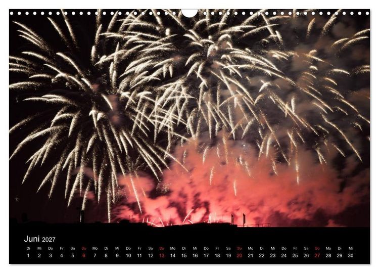 Produktbild: Feuerwerk (Wandkalender 2027 DIN A3 quer), CALVENDO Monatskalender