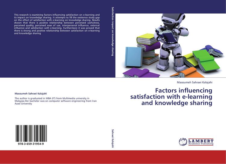 Produktbild: Factors influencing satisfaction with e-learning and knowledge sharing
