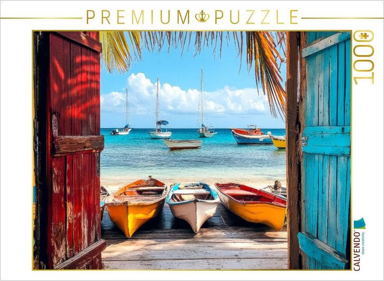 Produktbild: CALVENDO Puzzle Curacao | 1000 Teile Lege-Gr&ouml;&szlig;e 64x48cm Foto-Puzzle f&uuml;r gl&uuml;ckliche Stunden