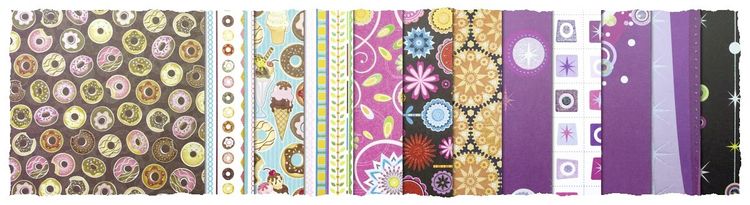 Produktbild: URSUS Spezialpapiere Design Paper Pack Glitter Happy Hour, 30 Blatt