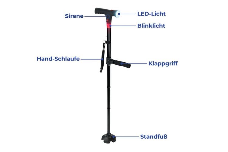 Produktbild: LED Geh- und Aufstehhilfe, Belastbarkeit: 150 kg