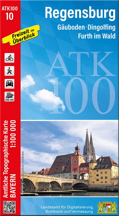 Produktbild: ATK100-10 Regensburg (Amtliche Topographische Karte 1:100000)