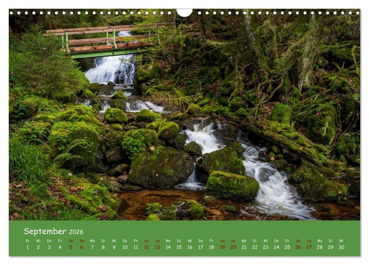 Produktbild: Wassertr&auml;ume im Schwarzwald (Wandkalender 2026 DIN A3 quer), CALVENDO Monatskalender