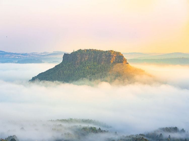 Produktbild: CALVENDO Puzzle Aussicht auf den Lilienstein, S&auml;chsische Schweiz | 1000 Teile Lege-Gr&ouml;&szlig;e 64x48cm Foto-Puzzle f&uuml;r gl&uuml;ckliche Stunden