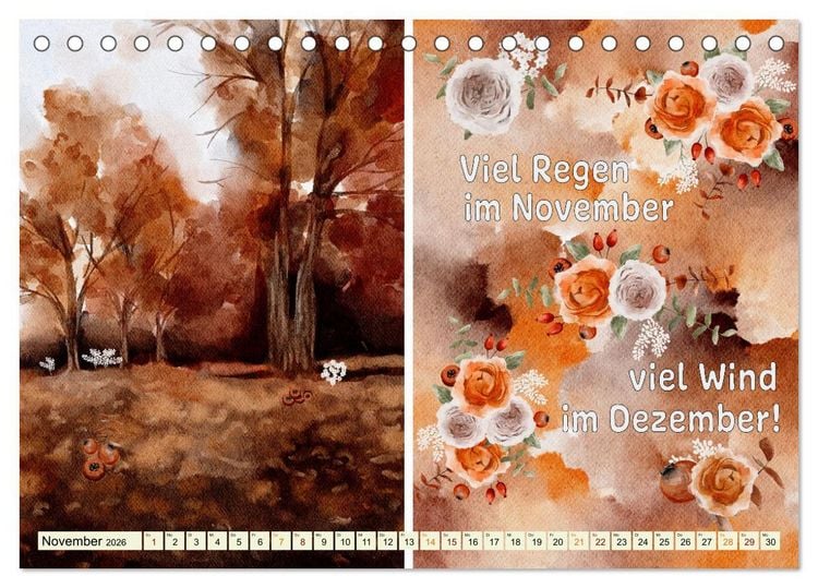 Produktbild: Regeln f&uuml;r das Wetter (Tischkalender 2026 DIN A5 quer), CALVENDO Monatskalender