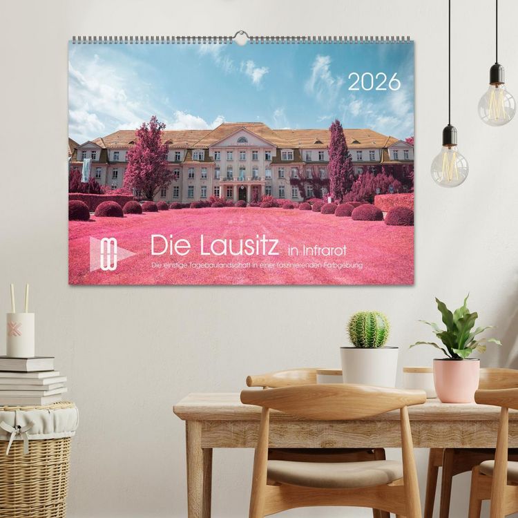 Produktbild: Die Lausitz im faszinierenden Infrarotlicht (Wandkalender 2026 DIN A2 quer), CALVENDO Monatskalender