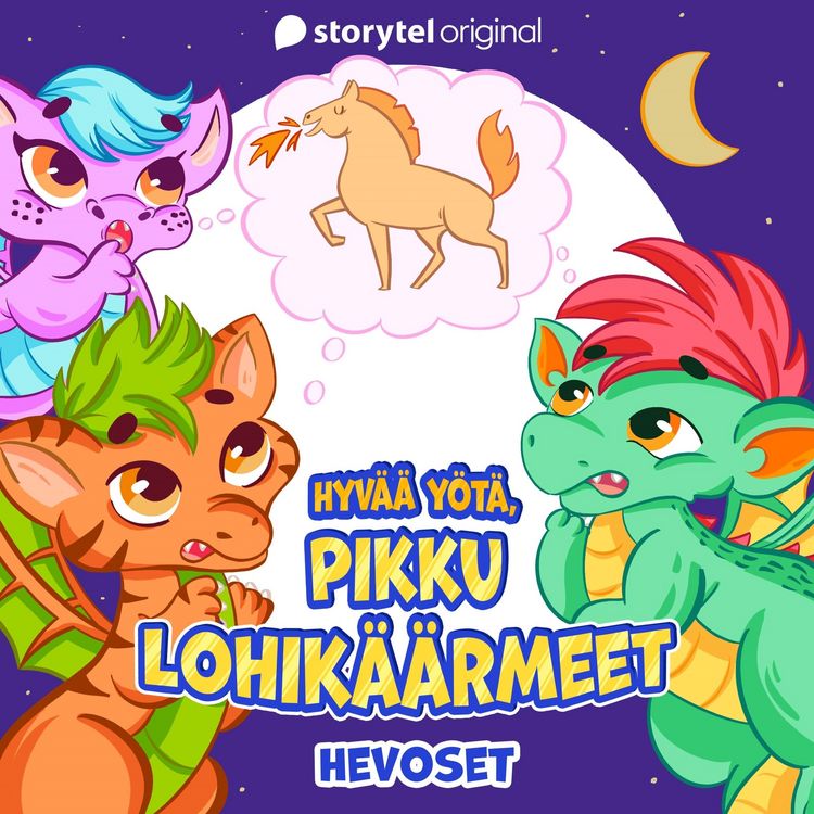Produktbild: Hyv&auml;&auml; y&ouml;t&auml;, pikku lohik&auml;&auml;rmeet: Hevoset