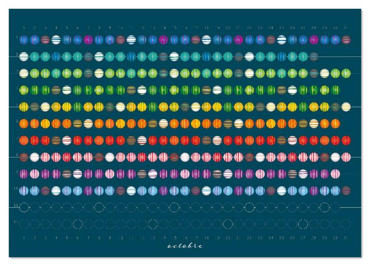 Produktbild: Une perle pour chaque jour (Calendrier mural 2026 DIN A3 vertical), CALVENDO calendrier mensuel