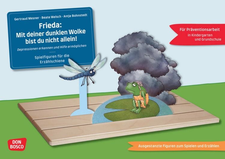 Produktbild: Frieda: Mit deiner dunklen Wolke bist du nicht allein! Erz&auml;hlschienen-Figurenset