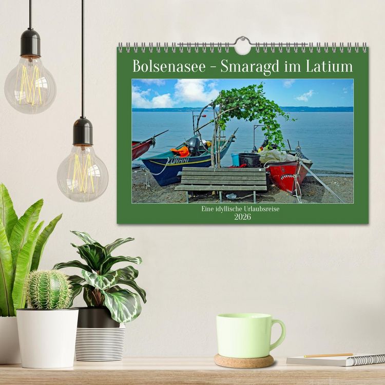 Produktbild: Bolsenasee Smaragd im Latium (Wandkalender 2026 DIN A4 quer), CALVENDO Monatskalender
