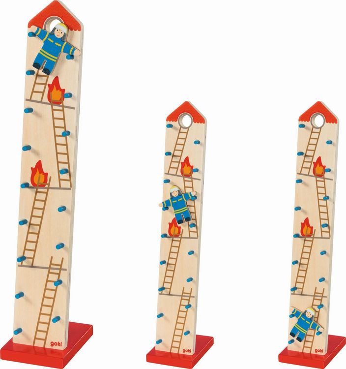 Hüpfzwerge - Springspel Met 16 Houten Kabouters En 4 Wippen, 20x20x3 Cm