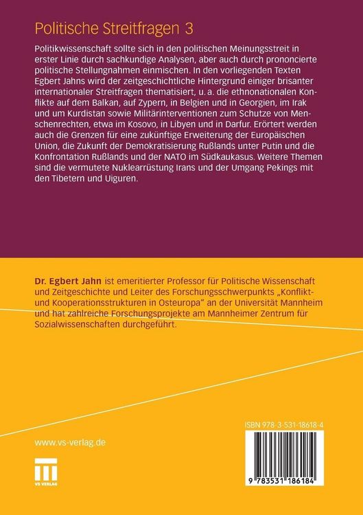 Produktbild: Politische Streitfragen