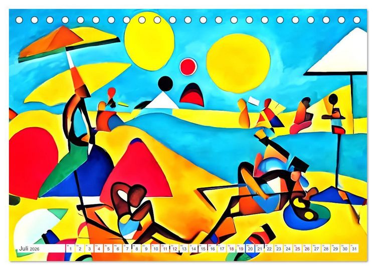 Produktbild: Expressionismus - Farbenspiel der Kunst (Tischkalender 2026 DIN A5 quer), CALVENDO Monatskalender