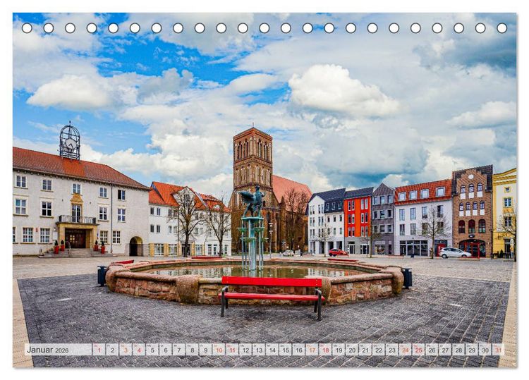 Produktbild: Anklam Impressionen (Tischkalender 2026 DIN A5 quer), CALVENDO Monatskalender