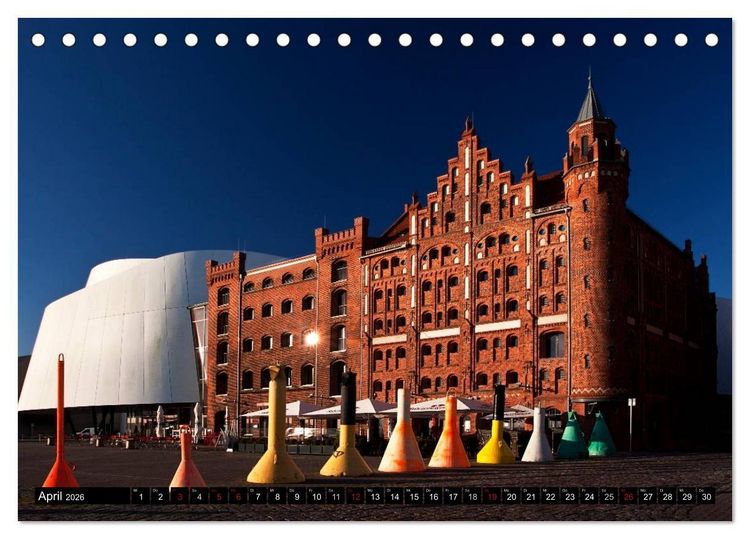 Produktbild: Deutsche Hansest&auml;dte - L&uuml;beck Wismar Rostock Stralsund (Tischkalender 2026 DIN A5 quer), CALVENDO Monatskalender