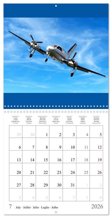 Produktbild: Gayde, F: Airplanes in the blue sky (Wall Calendar 2026 12 &times;