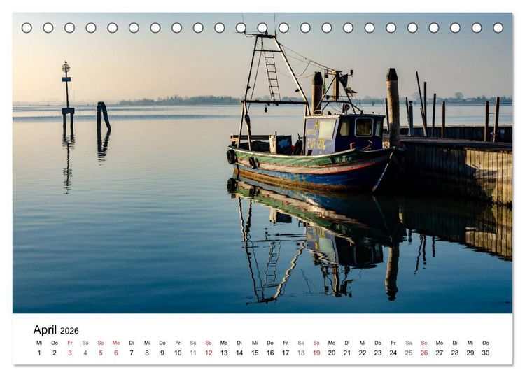 Produktbild: Venedig - Die sch&ouml;nsten Orte (Tischkalender 2026 DIN A5 quer), CALVENDO Monatskalender