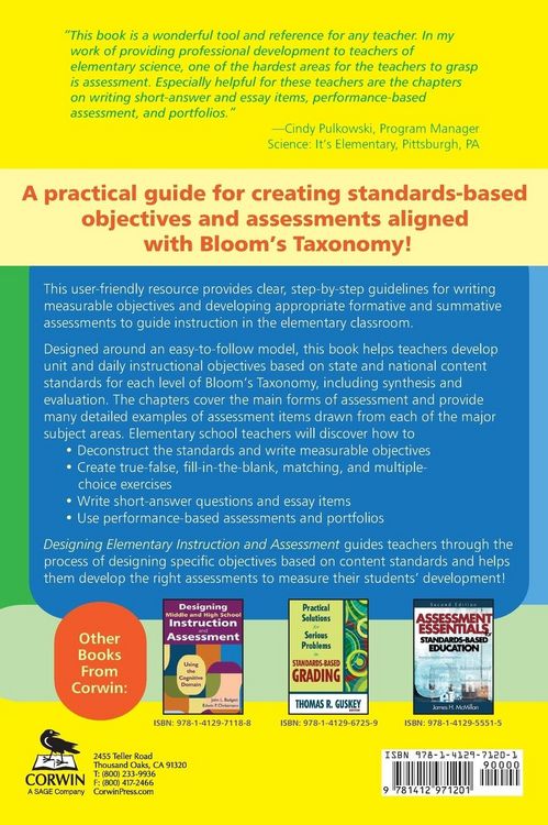 Produktbild: Designing Elementary Instruction and Assessment