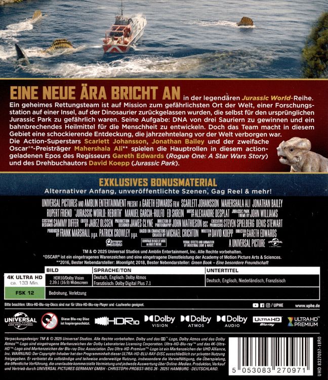 Produktbild: Jurassic World: Die Wiedergeburt (4K Ultra HD)