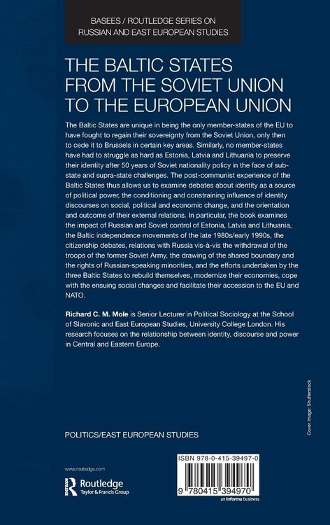 Produktbild: The Baltic States from the Soviet Union to the European Union