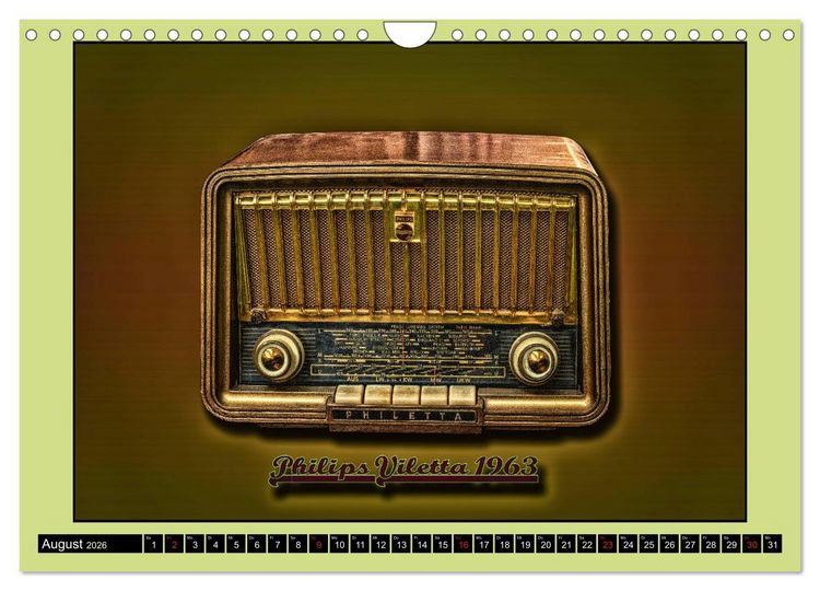 Produktbild: RADIO LEGENDEN (Wandkalender 2026 DIN A4 quer), CALVENDO Monatskalender