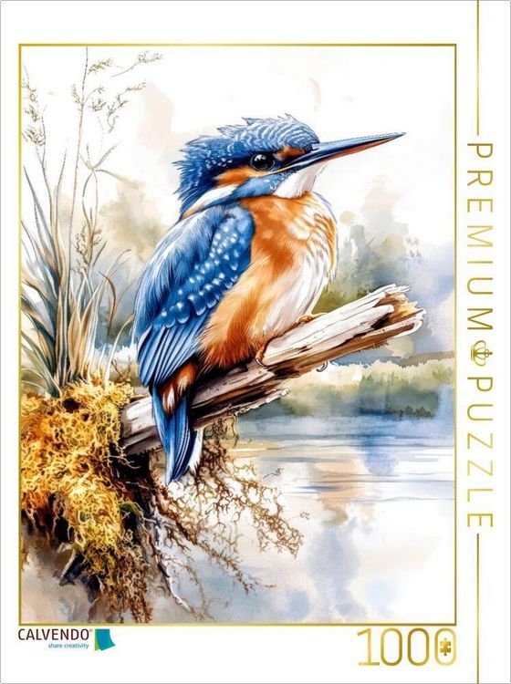 Produktbild: CALVENDO Puzzle Eisvogel | 1000 Teile Lege-Gr&ouml;&szlig;e 64x48cm Foto-Puzzle f&uuml;r gl&uuml;ckliche Stunden