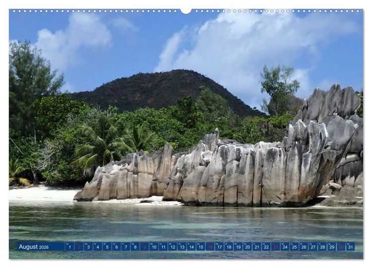 Produktbild: Seychellen - Wild und Sch&ouml;n (Wandkalender 2026 DIN A2 quer), CALVENDO Monatskalender