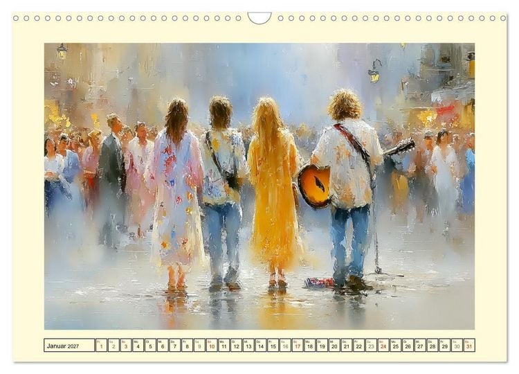 Produktbild: Urbanes Leben. Buntes Sommertreiben in der Stadt (Wandkalender 2027 DIN A3 quer), CALVENDO Monatskalender