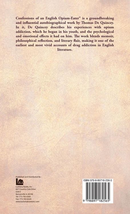 Produktbild: Confessions of an English Opium-Eater