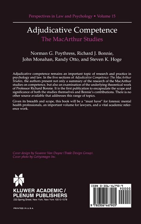 Produktbild: Adjudicative Competence
