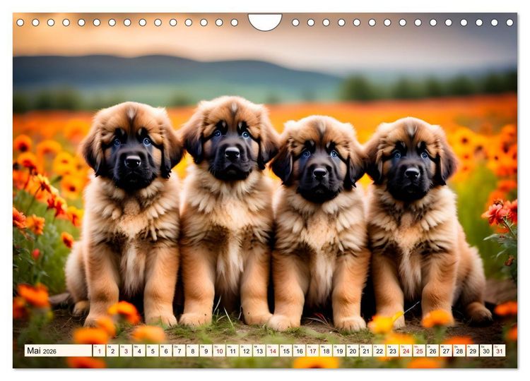 Produktbild: Leonberger - der zahme L&ouml;we (Wandkalender 2026 DIN A4 quer), CALVENDO Monatskalender