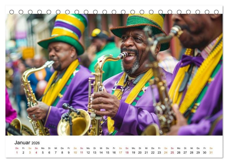 Produktbild: Karneval - sch&ouml;ne Momente weltweit (Tischkalender 2026 DIN A5 quer), CALVENDO Monatskalender
