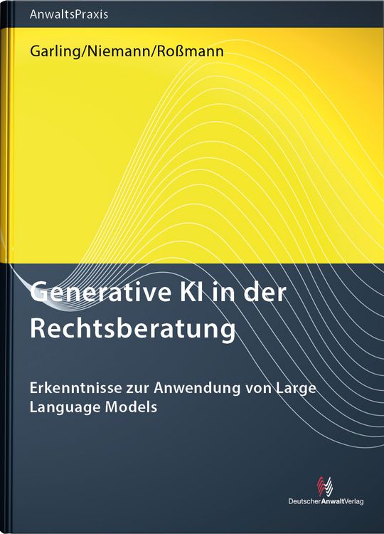 Produktbild: Generative KI in der Rechtsberatung