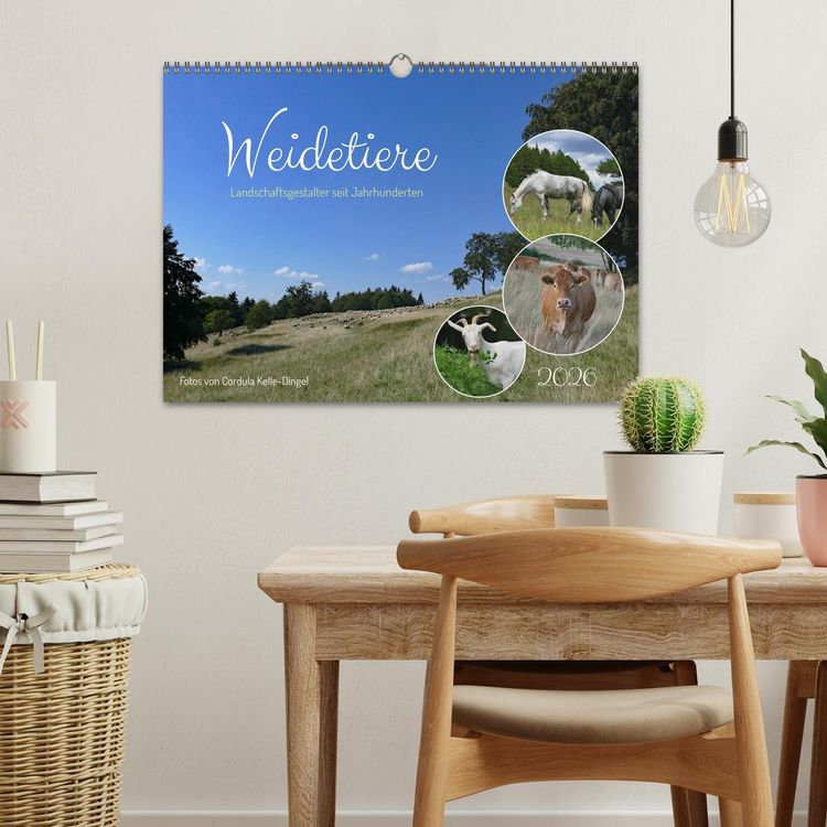 Produktbild: Weidetiere - Landschaftsgestalter seit Jahrhunderten (Wandkalender 2026 DIN A3 quer), CALVENDO Monatskalender