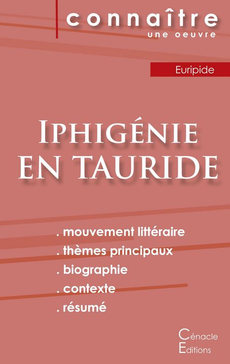 Produktbild: Fiche de lecture Iphig&eacute;nie en Tauride de Euripide (Analyse litt&eacute;raire de r&eacute;f&eacute;rence et r&eacute;sum&eacute; complet)