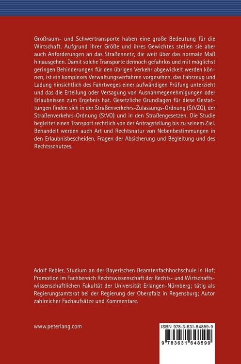 Produktbild: Die Genehmigung der Durchf&uuml;hrung von Gro&szlig;raum- und Schwertransporten